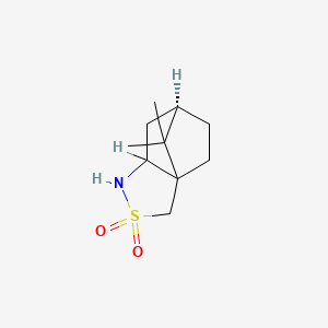molecular formula C10H17NO2S B7949493 (7R)-10,10-dimethyl-3lambda6-thia-4-azatricyclo[5.2.1.01,5]decane 3,3-dioxide 