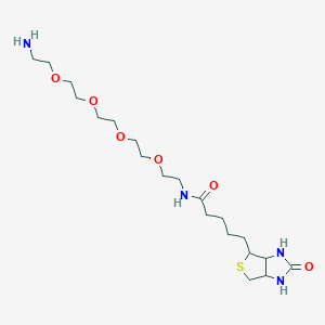 N-[2-[2-[2-[2-(2-aminoethoxy)ethoxy]ethoxy]ethoxy]ethyl]-5-(2-oxo-1,3,3a,4,6,6a-hexahydrothieno[3,4-d]imidazol-4-yl)pentanamide