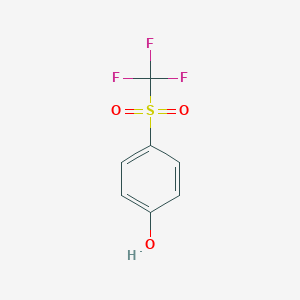 molecular formula C7H5F3O3S B079496 4-(三氟甲磺酰基)苯酚 CAS No. 432-84-8