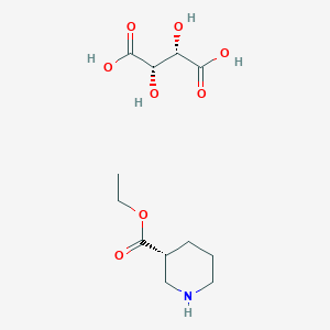 molecular formula C12H21NO8 B7949904 (R)-Ethyl piperidine-3-carboxylate (2S,3S)-2,3-dihydroxysuccinate 