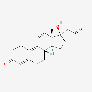molecular formula C21H26O2 B7949935 (8S,13S,14S,17S)-17-Allyl-17-hydroxy-13-methyl-6,7,8,13,14,15,16,17-octahydro-1H-cyclopenta[a]phenanthren-3(2H)-one 