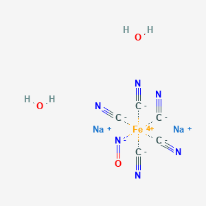 molecular formula C5H4FeN6Na2O3 B000795 Sodium nitroprusside CAS No. 13755-38-9