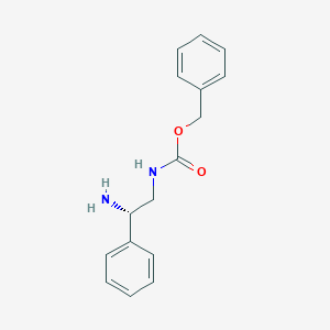 molecular formula C16H18N2O2 B7950010 (S)-benzyl 2-amino-2-phenylethylcarbamate 