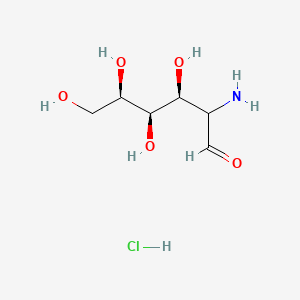 molecular formula C6H14ClNO5 B7950040 (3S,4R,5R)-2-amino-3,4,5,6-tetrahydroxyhexanal;hydrochloride 