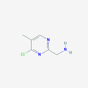 molecular formula C6H8ClN3 B7950069 (4-Chloro-5-methylpyrimidin-2-yl)methanamine 