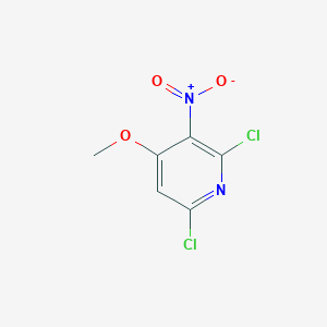 molecular formula C6H4Cl2N2O3 B7950083 2,6-Dichloro-4-methoxy-3-nitropyridine CAS No. 1258884-26-2