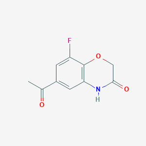 molecular formula C10H8FNO3 B7950094 6-acetyl-8-fluoro-2H-benzo[b][1,4]oxazin-3(4H)-one CAS No. 943994-30-7