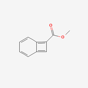 molecular formula C10H8O2 B7950143 Methyl bicyclo[4.2.0]octa-1,3,5,7-tetraene-7-carboxylate 