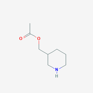 molecular formula C8H15NO2 B7950182 (哌啶-3-基)甲基乙酸酯 