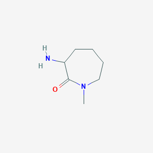 molecular formula C7H14N2O B7950190 3-Amino-1-methylazepan-2-one CAS No. 91417-30-0