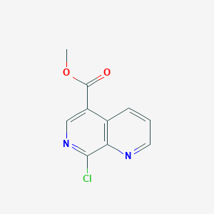 molecular formula C10H7ClN2O2 B7950195 Methyl8-chloro-1,7-naphthyridine-5-carboxylate 