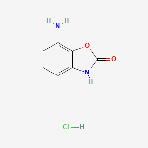 molecular formula C7H7ClN2O2 B7950203 7-Amino-2,3-dihydro-1,3-benzoxazol-2-one hydrochloride CAS No. 77472-46-9