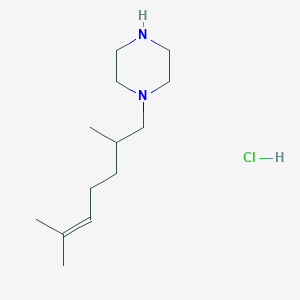 1-(2,6-Dimethylhept-5-enyl)piperazine;hydrochloride