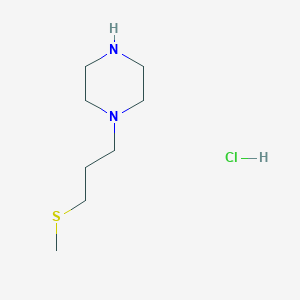 molecular formula C8H19ClN2S B7950233 1-(3-Methylsulfanylpropyl)piperazine;hydrochloride 
