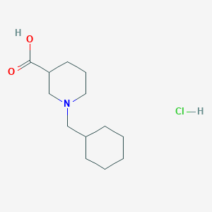1-(Cyclohexylmethyl)piperidine-3-carboxylic acid;hydrochloride