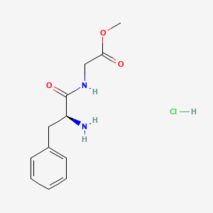 methyl 2-[(2S)-2-amino-3-phenylpropanamido]acetate hydrochloride