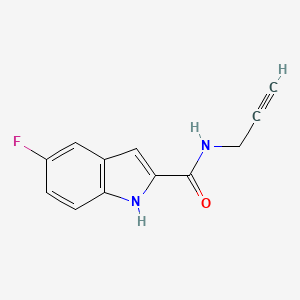 molecular formula C12H9FN2O B7950376 5-fluoro-N-prop-2-ynyl-1H-indole-2-carboxamide 