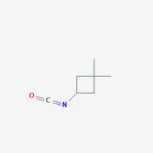 molecular formula C7H11NO B7950378 3-Isocyanato-1,1-dimethylcyclobutane 