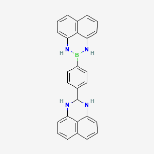 molecular formula C27H21BN4 B7950393 2-(4-(2,3-Dihydro-1H-perimidin-2-yl)phenyl)-2,3-dihydro-1H-naphtho[1,8-de][1,3,2]diazaborinine 