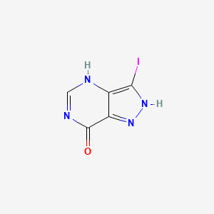 molecular formula C5H3IN4O B7950443 3-iodo-2,4-dihydropyrazolo[4,3-d]pyrimidin-7-one 