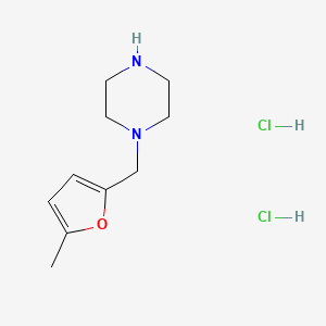 molecular formula C10H18Cl2N2O B7950464 1-((5-Methylfuran-2-yl)methyl)piperazine dihydrochloride 