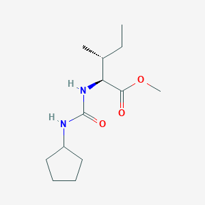 molecular formula C13H24N2O3 B7950479 (2S,3R)-methyl 2-(3-cyclopentylureido)-3-methylpentanoate 