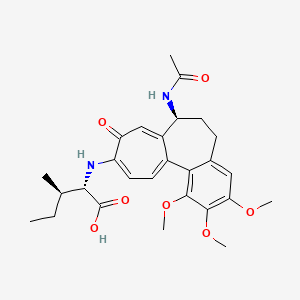 (2s,3r)-2-{[(7s)-7-(acetylamino)-1,2,3-trimethoxy-9-oxo-5,6,7,9-tetrahydrobenzo[a]heptalen-10-yl]amino}-3-methylpentanoic acid