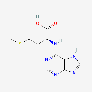 molecular formula C10H13N5O2S B7950593 (S)-2-((9H-purin-6-yl)amino)-4-(methylthio)butanoic acid 