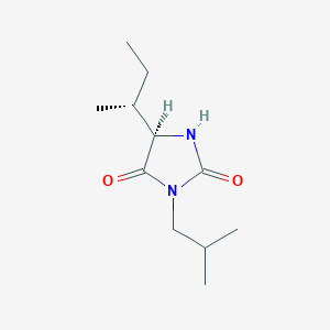 molecular formula C11H20N2O2 B7950607 (R)-5-((R)-sec-butyl)-3-isobutylimidazolidine-2,4-dione 