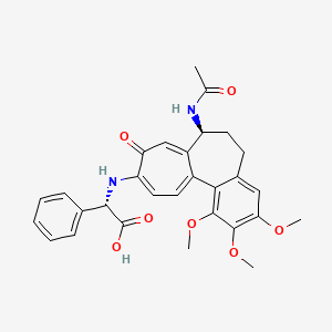 molecular formula C29H30N2O7 B7950636 (S)-2-(((S)-7-acetamido-1,2,3-trimethoxy-9-oxo-5,6,7,9-tetrahydrobenzo[a]heptalen-10-yl)amino)-2-phenylacetic acid 