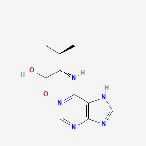 molecular formula C11H15N5O2 B7950637 (2S,3R)-2-((9H-purin-6-yl)amino)-3-methylpentanoic acid 