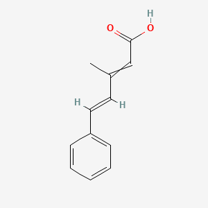 molecular formula C12H12O2 B7950684 (4E)-3-methyl-5-phenylpenta-2,4-dienoic acid 