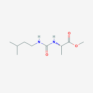 molecular formula C10H20N2O3 B7950706 (S)-methyl 2-(3-isopentylureido)propanoate 
