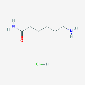 molecular formula C6H15ClN2O B7950735 6-Aminohexanamide hydrochloride CAS No. 5439-29-2