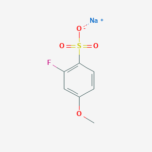 molecular formula C7H6FNaO4S B7950781 Sodium;2-fluoro-4-methoxybenzenesulfonate 