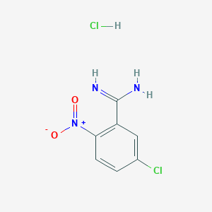 5-Chloro-2-nitrobenzenecarboximidamide;hydrochloride