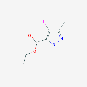 molecular formula C8H11IN2O2 B7950825 Ethyl 4-iodo-1,3-dimethyl-1H-pyrazole-5-carboxylate 