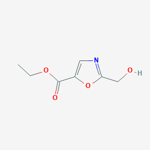 molecular formula C7H9NO4 B7950840 Ethyl 2-(hydroxymethyl)oxazole-5-carboxylate 