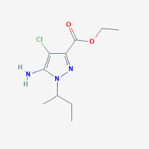 Ethyl 5-amino-1-butan-2-yl-4-chloropyrazole-3-carboxylate