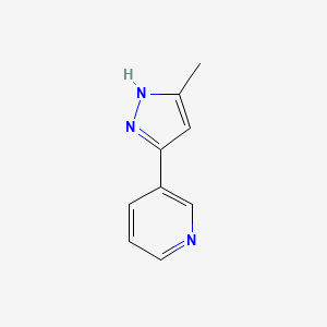 3-(3-methyl-1H-pyrazol-5-yl)pyridine