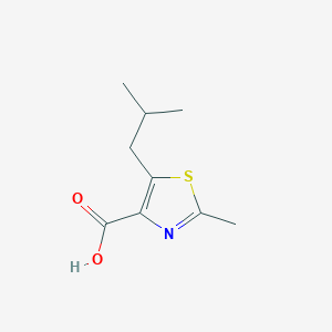 molecular formula C9H13NO2S B7951070 5-Isobutyl-2-methylthiazole-4-carboxylic acid 