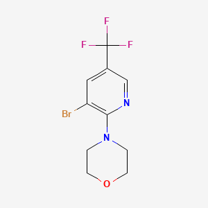 4-(3-Bromo-5-(trifluoromethyl)pyridin-2-yl)morpholine