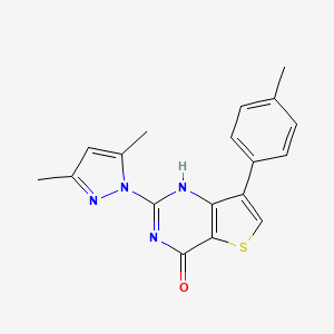 molecular formula C18H16N4OS B7951125 CID 75466281 