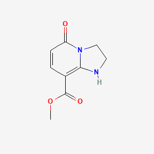 molecular formula C9H10N2O3 B7951126 Methyl 5-oxo-1,2,3,5-tetrahydroimidazo[1,2-a]pyridine-8-carboxylate 