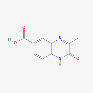 molecular formula C10H8N2O3 B7951162 3-Methyl-2-oxo-1,2-dihydroquinoxaline-6-carboxylic acid 