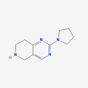 molecular formula C11H16N4 B7951167 2-(Pyrrolidin-1-yl)-5,6,7,8-tetrahydropyrido[4,3-d]pyrimidine 