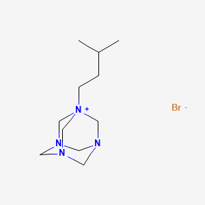 molecular formula C11H23BrN4 B7951173 1-Isopentyl-1,3,5,7-tetraazaadamantan-1-ium bromide 