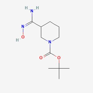 molecular formula C11H21N3O3 B7951199 tert-butyl 3-[(E)-N'-hydroxycarbamimidoyl]piperidine-1-carboxylate 