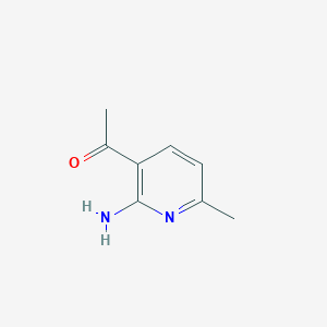 molecular formula C8H10N2O B7951213 1-(2-Amino-6-methylpyridin-3-YL)ethanone 