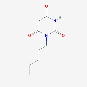 molecular formula C9H14N2O3 B7951262 1-Pentyl-1,3-diazinane-2,4,6-trione 